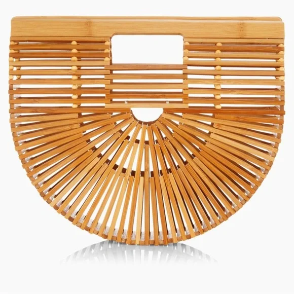 Cult Gaia GAIAS ARK SMALL TOP
HANDLE Natural Bamboo Ark Bag - Picture 1 of 7